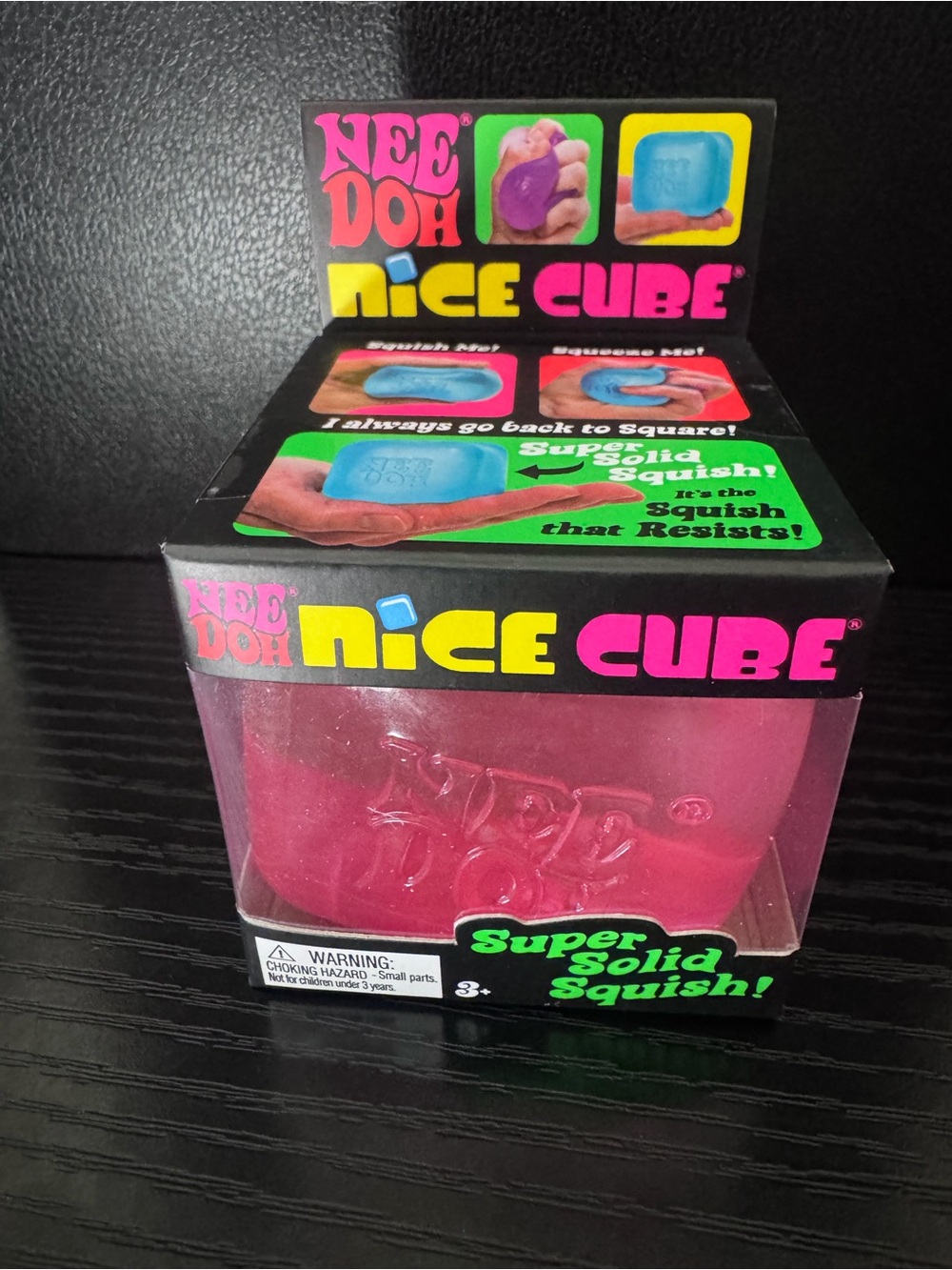 Schylling - Nee Doh Nice Cube Super Solid Squish - Pink
